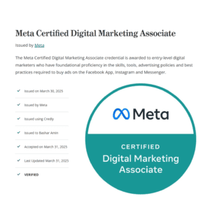 Meta certificate